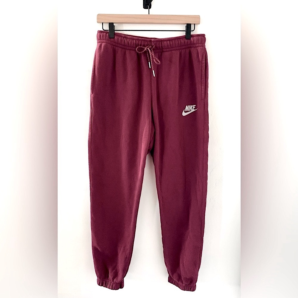 Nike Sportswear Club Fleece Unisex Pants Joggers Maroon Burgundy M. NWOT